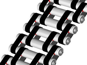 flat transmission belt / urethane / for roller conveyors