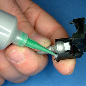 epoxy adhesive / for metal / single-component / high-temperature