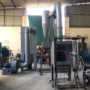 open spray booth / filter / for metallization