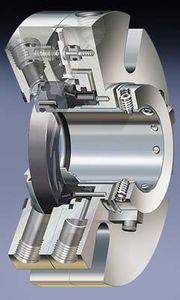 cartridge mechanical seal / for pumps / gas-lubricated