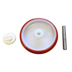 wheel with solid tire / polypropylene / for containers