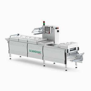 roll-fed thermoforming machine / for food packaging / for pharmaceuticals packaging / for medical packaging