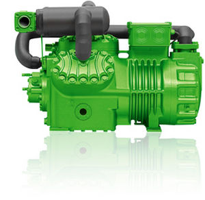 semi-hermetic refrigeration compressor / piston / single-stage / for industrial refrigeration
