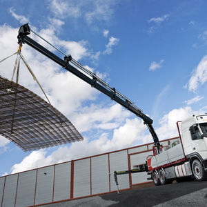 truck-mounted crane / boom / folding / for mining applications