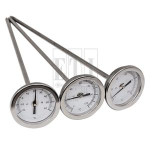 probe thermometer / analog / insertion / stainless steel