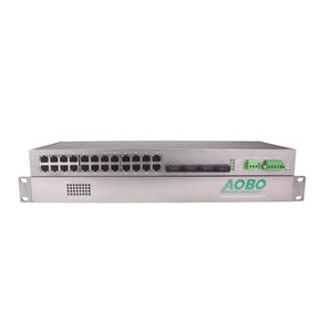 28 ports network switch / gigabit Ethernet / PoE / redundant