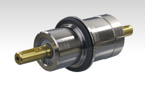 rotary feedthrough / flange / vacuum / laboratory