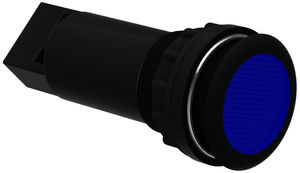 flashing indicator light / LED / snap-in / round