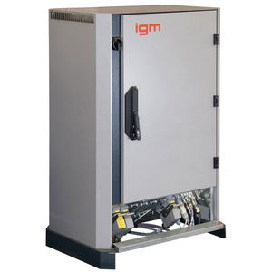 control cabinet / free-standing / hinged door / metal