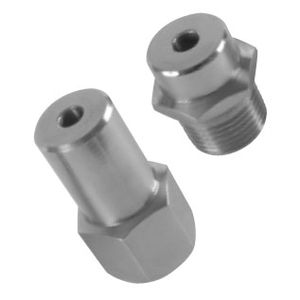 spraying nozzle / full-cone / stainless steel / brass