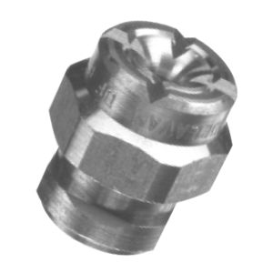 spraying nozzle / solid-stream spray / stainless steel / brass