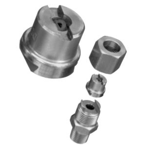 high-pressure nozzle / spraying / flat spray / tungsten carbide