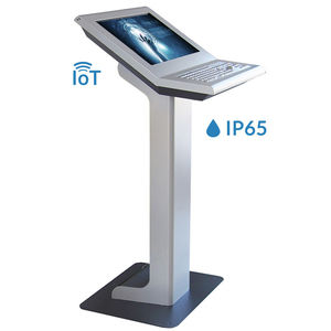terminal with touch screen / with keyboard / kiosk / full HD