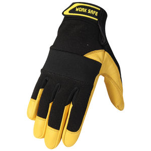 work gloves / vibration damping / leather / breathable