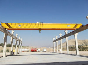 double-girder overhead traveling crane / hanging / with hoist