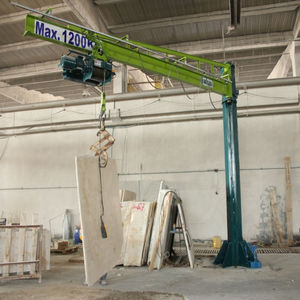 pillar jib crane / electric / with winch / full rotation