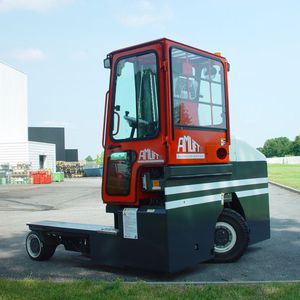 electric forklift / multi-directional / with super-elastic tires / lateral