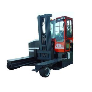 electric forklift / narrow-aisle / multi-directional / with super-elastic tires