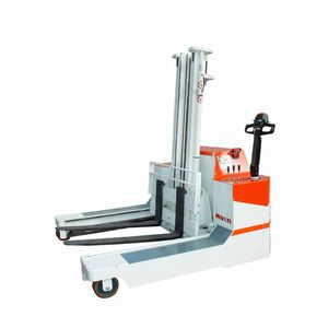 electric stacker truck / walk-behind / for lifting / 4-way