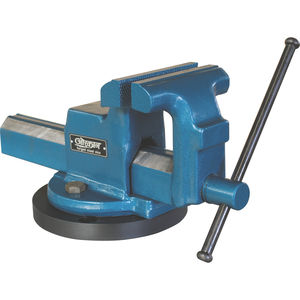 manual vise / screw / interchangeable jaws / swivel