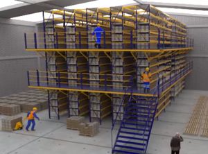 storage warehouse shelving / galvanized