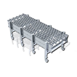 roller conveyor / curved / extendable / loading