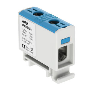 screw connection terminal block / DIN rail-mounted / single-pole