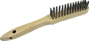 weld cleaning brush / steel / for MIG weld / handheld