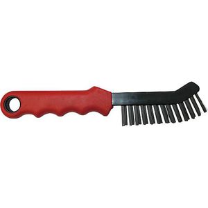 weld cleaning brush / steel / for machining / handheld