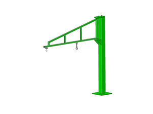 pillar jib crane / ergonomic / overbraced / rotating