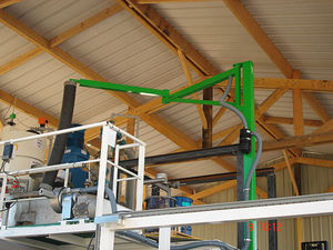 pillar jib crane / articulated / rotating