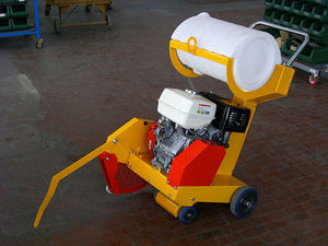 vertical sawing machine / circular / for asphalt / compact