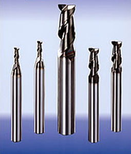 end mill milling cutter / solid / for aluminum / for light alloys