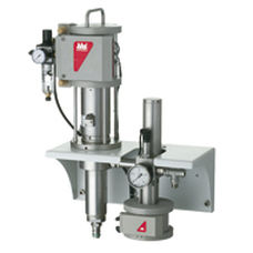 adhesive pump / pneumatic / reciprocating / with electronic control