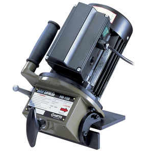 electric chamfering machine / hand-held / for pipes