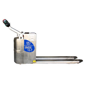 electric pallet truck / handling / stainless steel / for corrosive environments