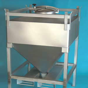 stainless steel IBC container / for bulk materials / storage / transport