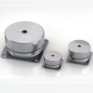 cylindrical anti-vibration mount / rubber / metal / machine