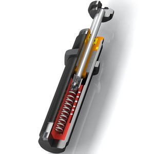shock absorber / hydraulic / for machines / self-compensating