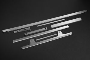 custom cutoff knife / for packaging / toothed / perforated
