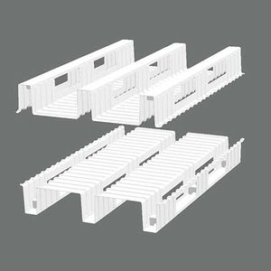 steel pallet / transport / stacking / for the food industry