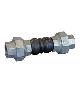 metal pipe expansion joint / rubber / round / flange