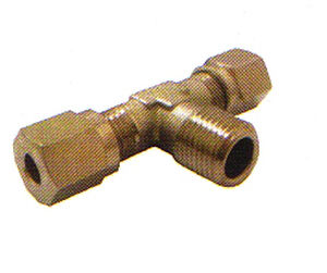 threaded fitting / compression / T / hydraulic