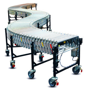 flexible conveyor / driven roller / mobile / for packaging lines