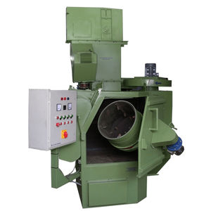 rotary drum shot blasting machine / for bulk materials / automatic