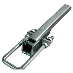 zinc-coated steel draw latch / adjustable / for heavy loads