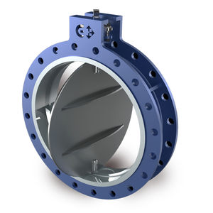 butterfly valve / hydraulic / for air / double-flange