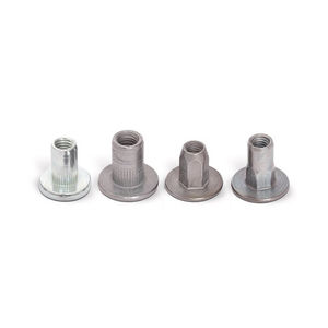 blind rivet nut / metal / flat-head