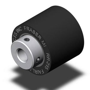 guide roller / steel / neoprene / solid