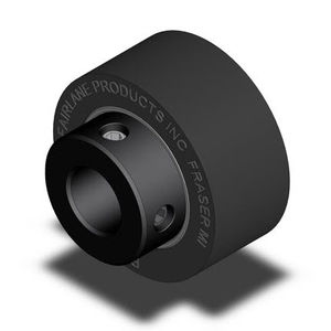 guide roller / steel / neoprene / solid